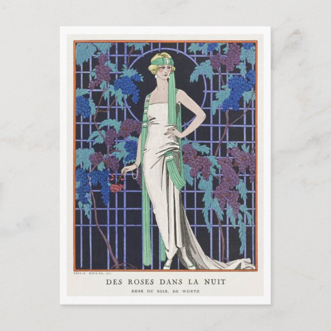 George Barbier Postcard Vykort (Framsida)