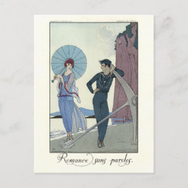 George Barbier Romance Without Words Modeplanschen Vykort