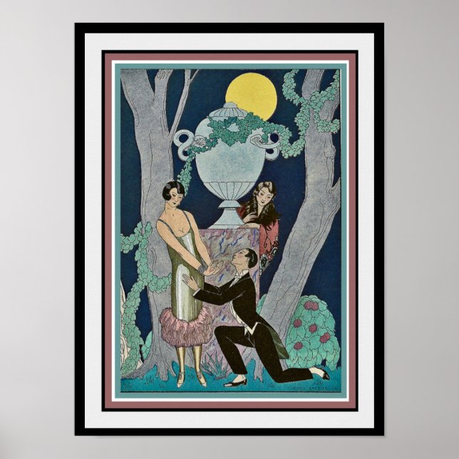 George Barbier "The Frieri" Art Deco Print 16x20 Poster (Framsidan)