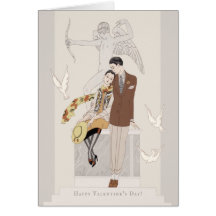 George Barbier Valentine Kärlek par CC1222-kort