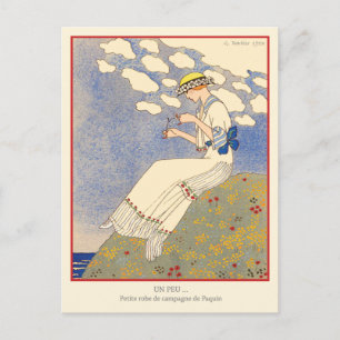 George Barbier Vintage Art Deco Mode Vykort