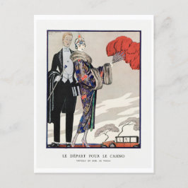 George Barbier Vintage Mode vykort