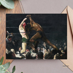 George Bellows Båda ledamöterna i Klubben Painting Vykort
