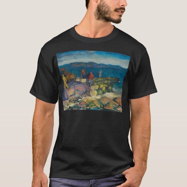 George Bellows Dock Builders T Shirt (Framsida)