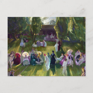 George Bellows Tennis vid Newport Vykort
