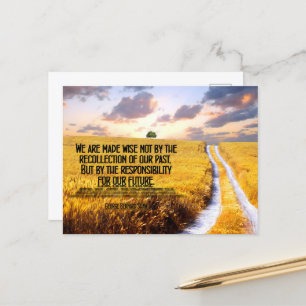 George Bernard Shaw Inspirational Quote "Wise" Vykort