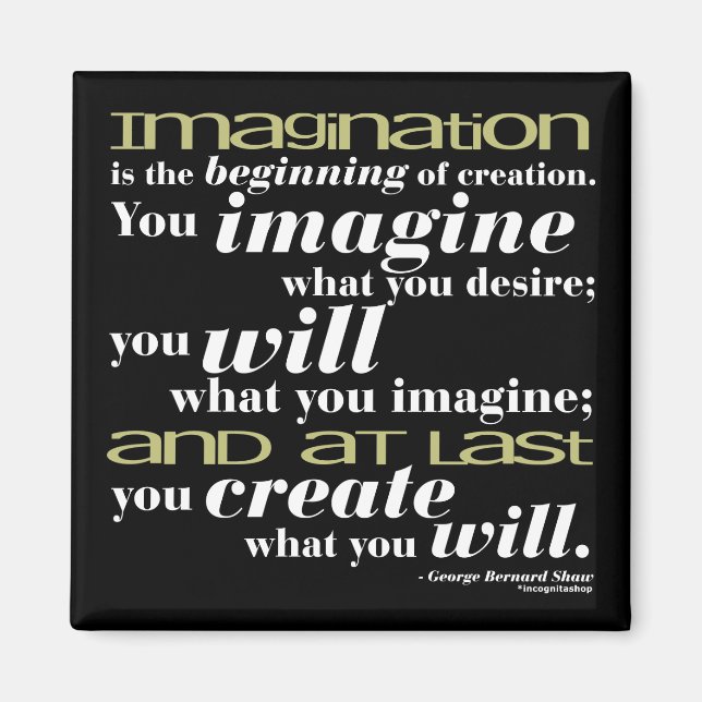 George Bernard Shaw Quote Magnet (Framsidan)