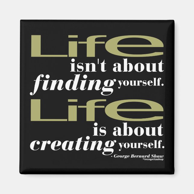 George Bernard Shaw Quote Magnet (Framsidan)