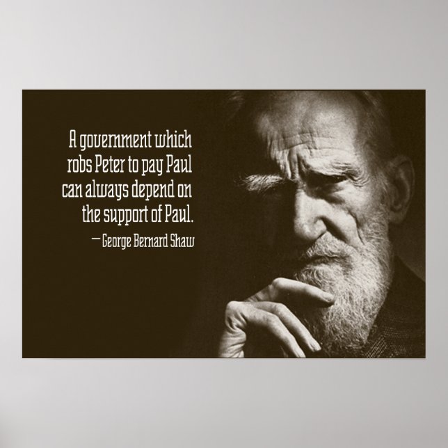 George Bernard Shaw Quote Poster (Framsidan)