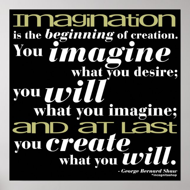 George Bernard Shaw Quote Poster (Framsidan)