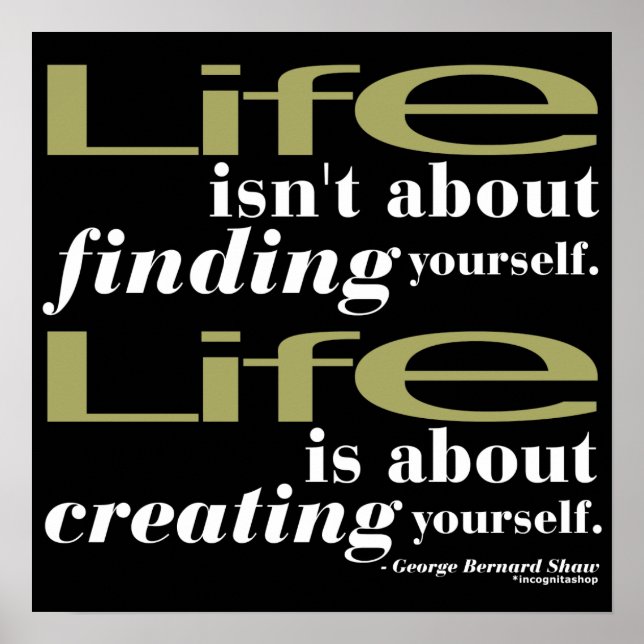 George Bernard Shaw Quote Poster (Framsidan)