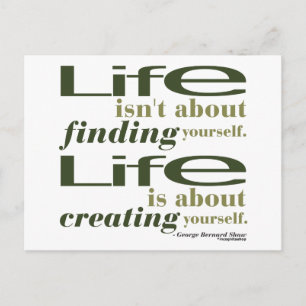 George Bernard Shaw Quote Vykort