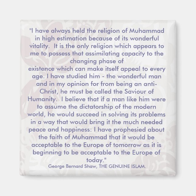 George Bernard Shaw Quotes Fridge Magnet (Framsidan)