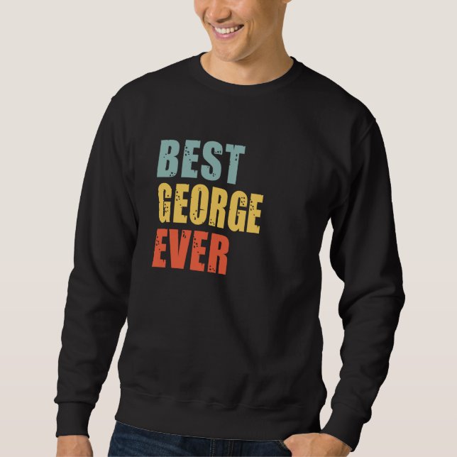 George Best För Evigt George Lång Ärmad Tröja (Framsida)