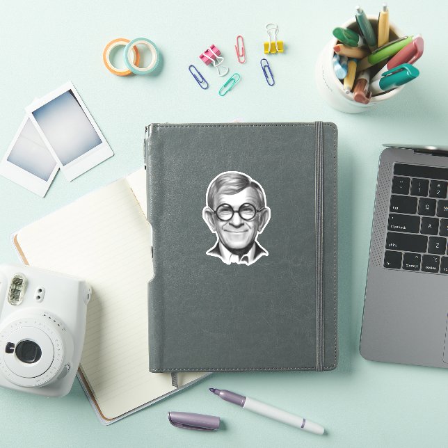 George Burns Klistermärken (iPad skal)