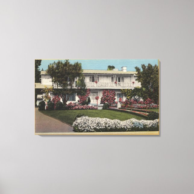 George Burns och Gracie Allens hem Canvastryck (Framsida)