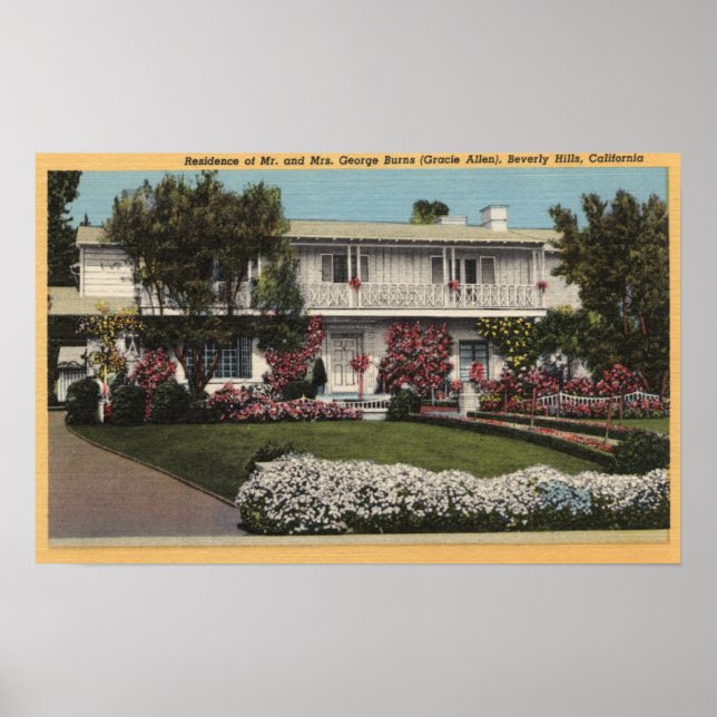 George Burns och Gracie Allens hem Poster (Framsidan)