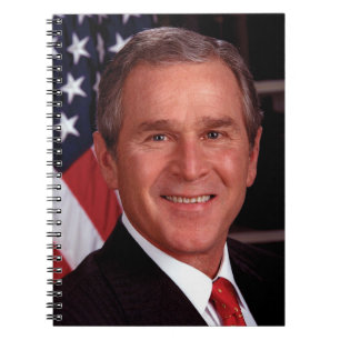 George Bush 43:e amerikanska presidenten Photo Anteckningsbok
