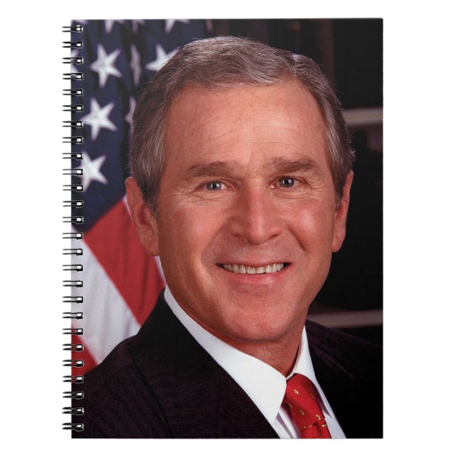 George Bush 43:e amerikanska presidenten Photo Anteckningsbok (Framsidan)