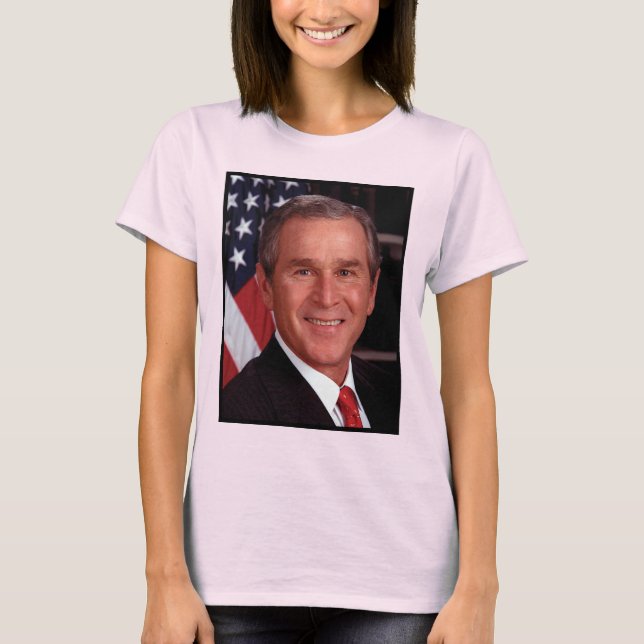 George Bush 43:e amerikanska presidenten Photo T Shirt (Framsida)