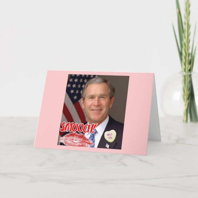 George Bush Alla hjärtans dag Helgkort (Framsida)