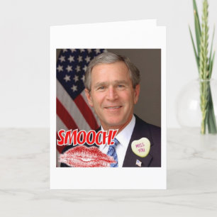 George Bush Alla hjärtans dag Helgkort