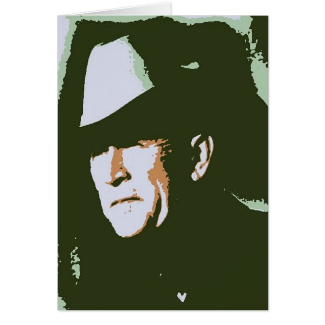 George Bush/Cowboy Hälsningskort (Framsidan)