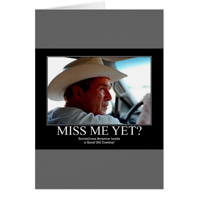 George Bush Hälsningskort (Framsidan)