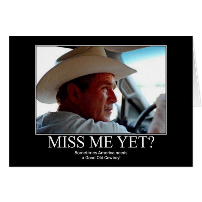 George Bush Hälsningskort (Framsidan Horizontal)