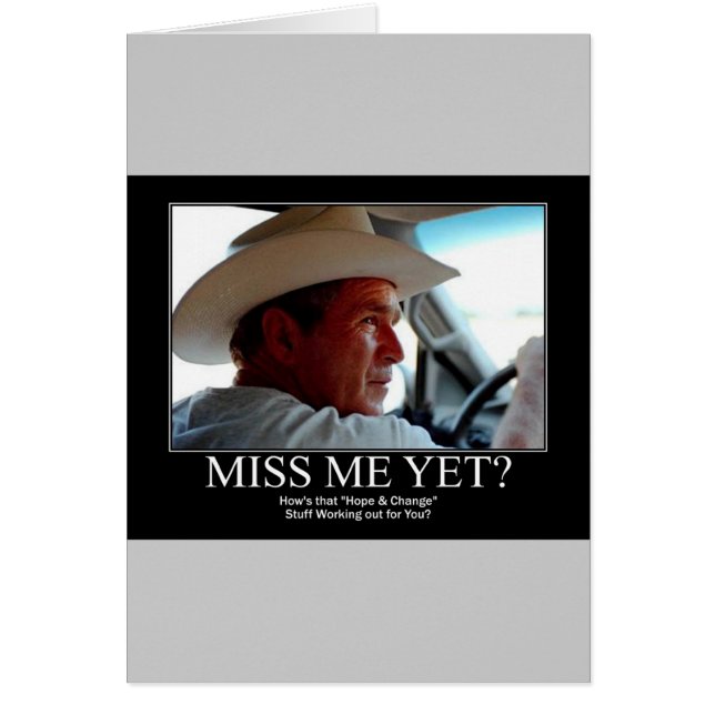 George Bush Hälsningskort (Framsidan)