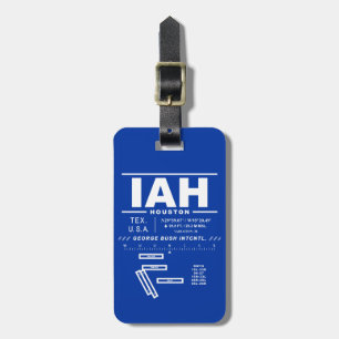 George Bush Intcntl Airport IAH Luggage Tag Bagagebricka