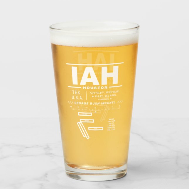 George Bush Intercontinental Airport IAH Glaskopp (Framsida fylld)