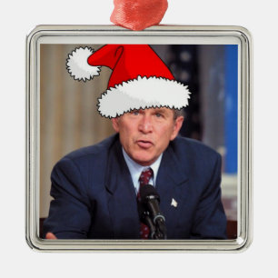 George Bush/jul Julgransprydnad Metall