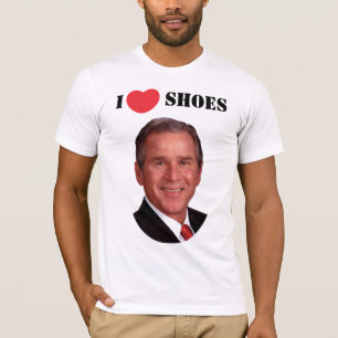 George Bush kärlekar skor Tee Shirt
