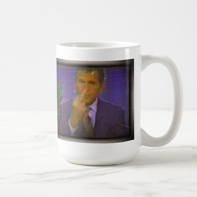 George Bush långfinger Kaffemugg (Höger)