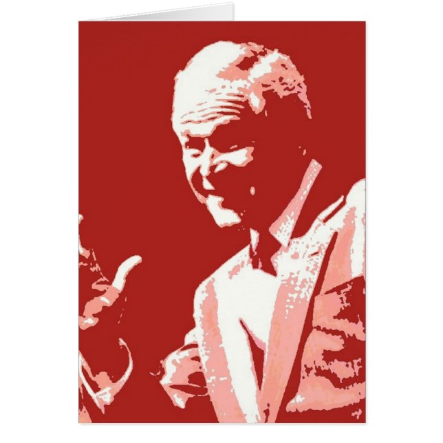 George Bush/miss mig än? Hälsningskort (Framsidan)