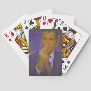 George Bush Mitten Finger Spelkort