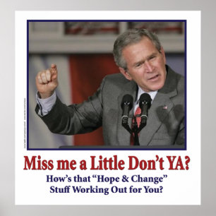 George Bush och miss mig bara lite? Poster