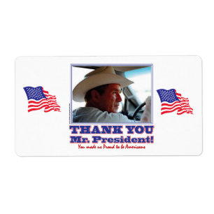 George Bush/Tack! Fraktsedel