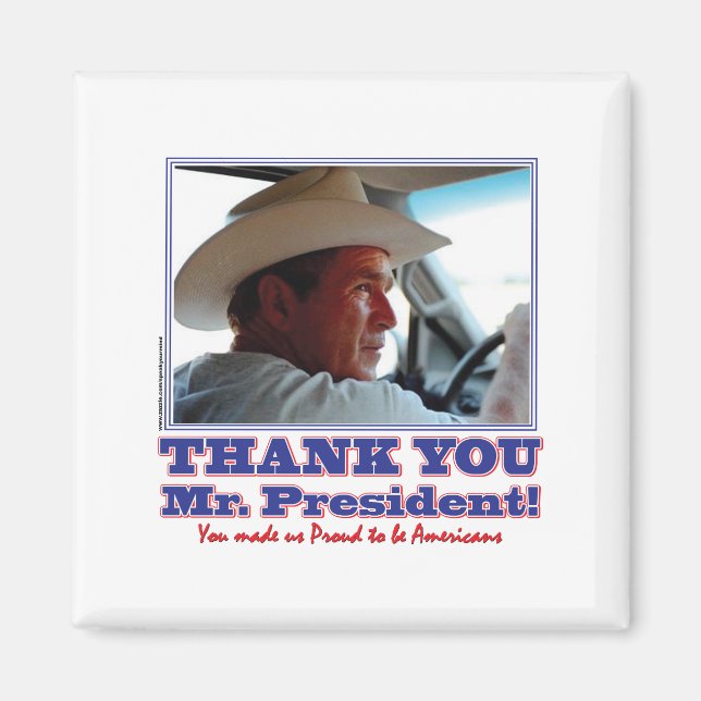 George Bush/Tack! Magnet (Framsidan)