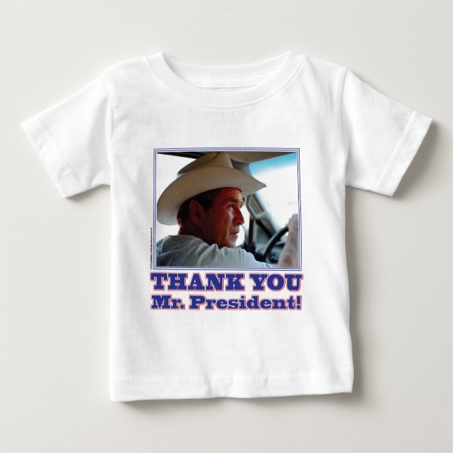 George Bush/Tack! T Shirt (Framsida)