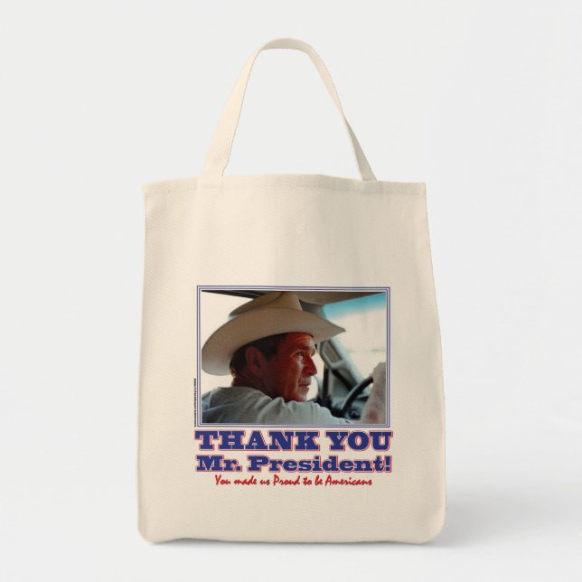 George Bush/Tack! Tygkasse (Framsidan)