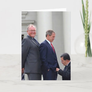 George Bush tackar dig hälsningkortet Kort