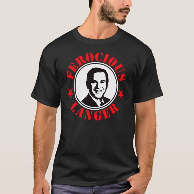 George Bush - vilda Langer! I SVART! Tee Shirt (Framsida)