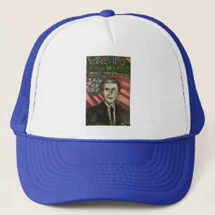 George bush ville ha blå/vit hatt truckerkeps