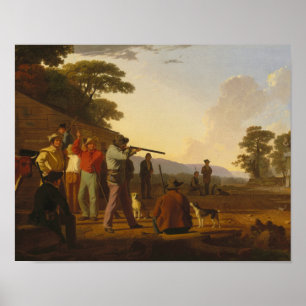George Caleb Bingham - Tagning av nötkött Poster