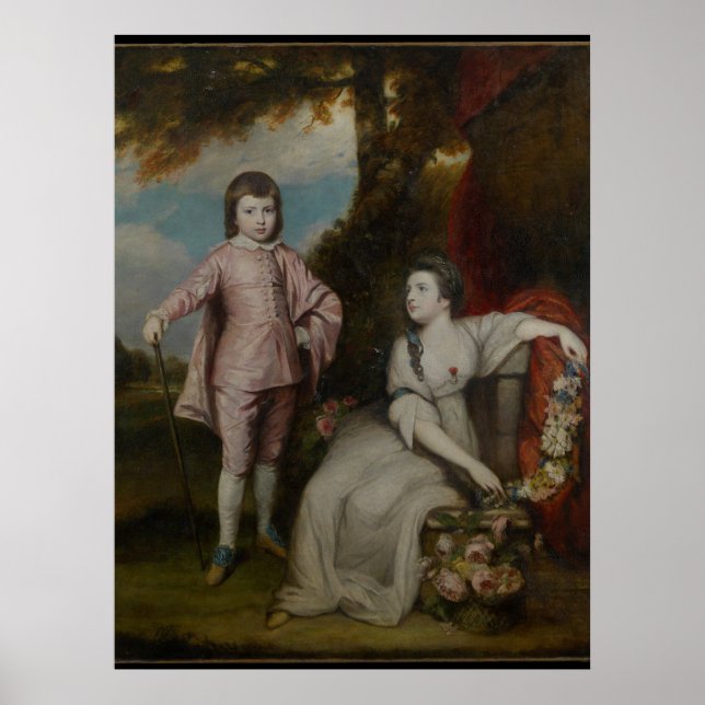 George Capel, Viscount Malden och Lady Elizabeth Poster (Framsidan)