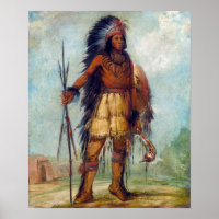 George Catlin A-wun-né-wa-be, Bird of Thunder