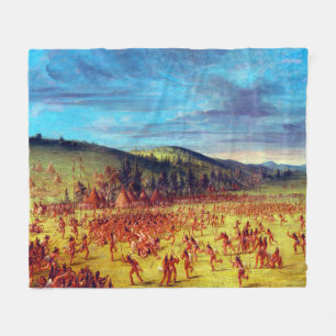 George Catlin Bollspel av Choctaw Boll Upp Fleecefilt
