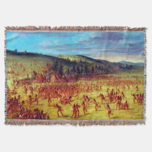 George Catlin Bollspel hos Choctaw Boll Upp Filt